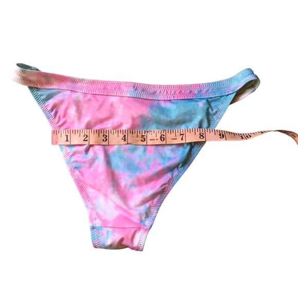 Re/done x Solid&striped Pink Tye Dye Bikini strapless top high waisted bottoms - Picture 16 of 16